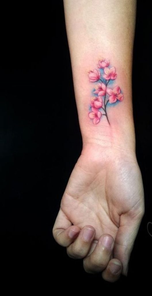 75 Trendy Cherry Blossom Tattoos, Ideas And Meanings - Tattoo Me Now
