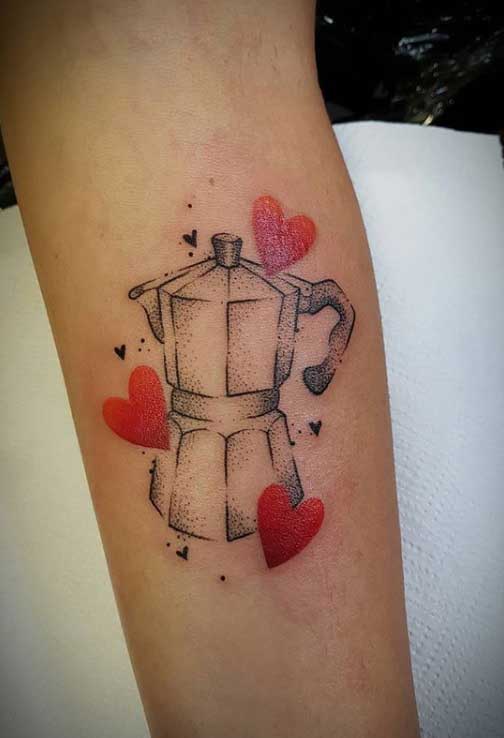 90 Creative Coffee Tattoos, Designs and Ideas for Diehard Coffee