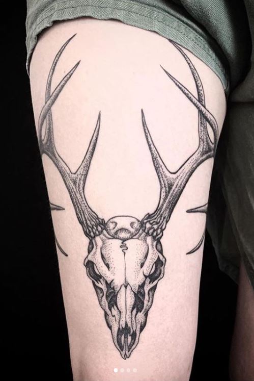 Deer Skull Tattoos Ideas Designs Meaning Tattoo Me Now