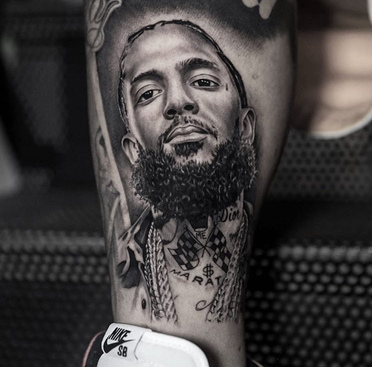 Meanings behind Nipsey Hussle's Tattoos (New Images) - Also Celebritie...