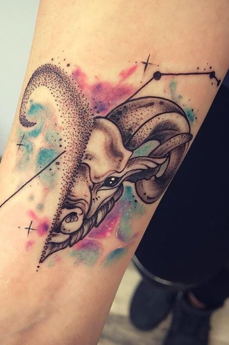 90 Unique Aries Tattoos to Compliment Your Body and Personality ...