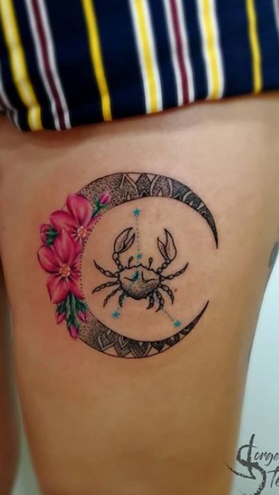 Zodiac Cancer Tattoos For Men