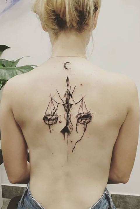 85 Unique Libra Tattoos to Compliment Your Personality and Body - Tattoo Me  Now