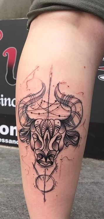 80 Unique Taurus Tattoos to Compliment Your Body and Personality - Tattoo  Me Now