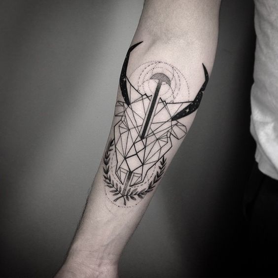 Taurus Geometric Tattoo 07