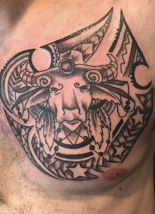 Taurus Tribal Tattoo 09