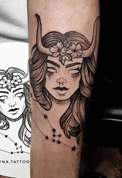 80 Unique Taurus Tattoos to Compliment Your Body and Personality - Tattoo Me Now