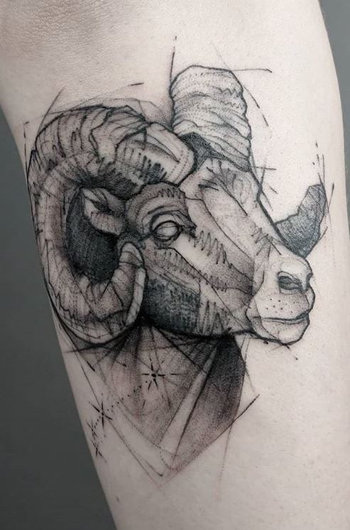 90 Unique Aries Tattoos to Compliment Your Body and Personality ...