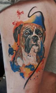 dog remembrance tattoo men