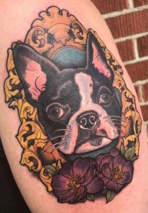 dog remembrance tattoo men