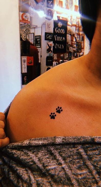 30 Best Dog Paw Tattoo Meanings And Designs  Saved Tattoo