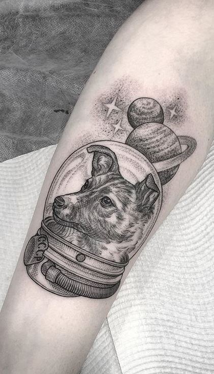 105 Space Tattoos For The Astrology Fans To Gawk At  Bored Panda