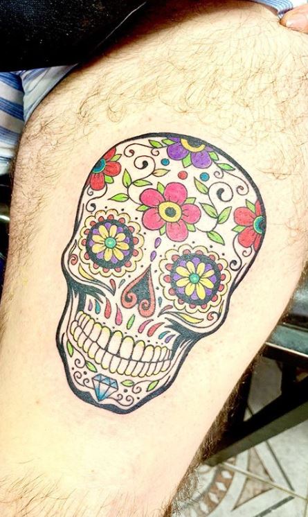 100 Unique Sugar Skull Tattoos Designs Ideas Tattoo Me Now