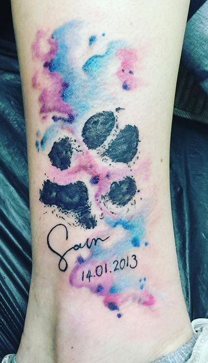 15 Adorable Paw Print Tattoo Designs for Animal Lovers