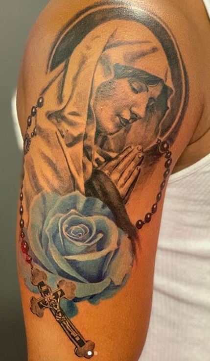 Virgin Mary by Dennese Delaney at Good Hand Tattoo Manila Philippines   rtraditionaltattoos