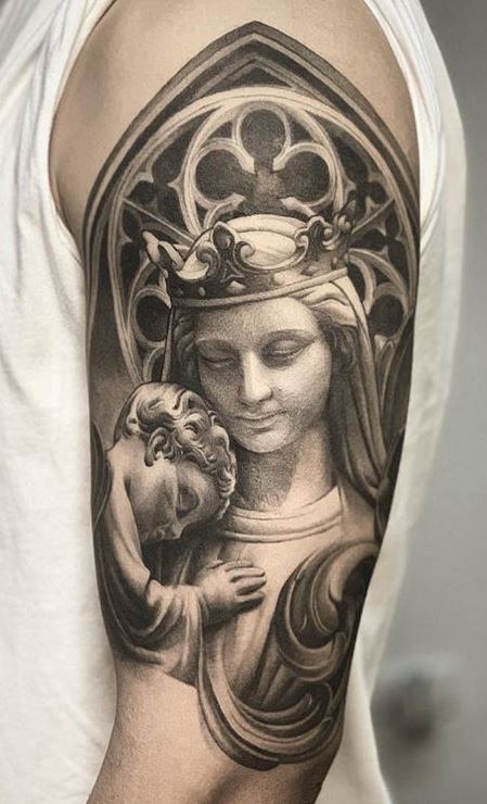 75 Inspiring Virgin Mary Tattoos Ideas  Meaning  Tattoo Me Now