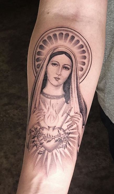 Bob Tyrrells Night Gallery  Tattoos  Religious  Virgin Mary
