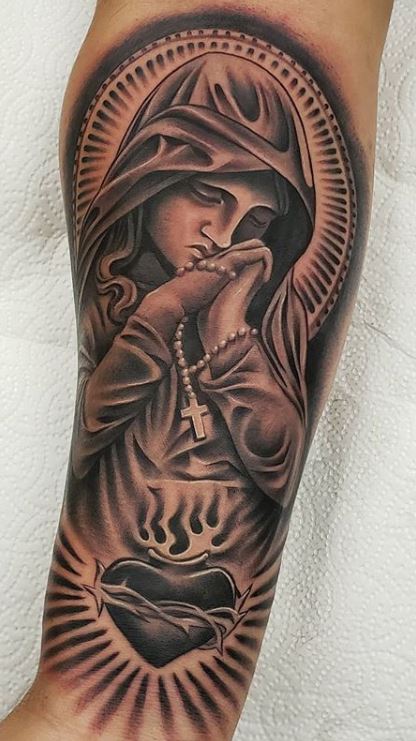 75 Inspiring Virgin Mary Tattoos Ideas  Meaning  Tattoo Me Now