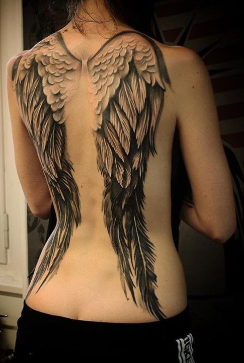 150 Divine Angel Wings Tattoos Ideas & Meanings - Tattoo Me Now