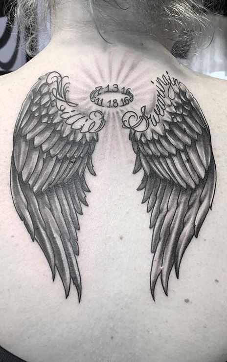 150 Divine Angel Wings Tattoos Ideas Meanings Tattoo Me Now