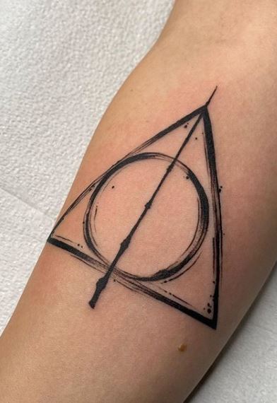 UPDATED 40 Symbolic Deathly Hallows Tattoos