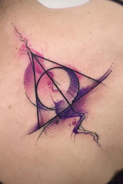 My new Deathly Hallows design tattoo  rharrypotter