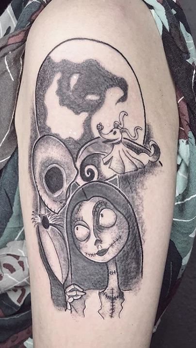 Jack and Sally couple tattoos  Alley Cat Tattoo Studio  Facebook