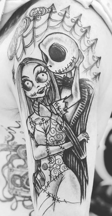 100+ Unique Jack and Sally Tattoos (The Nightmare Before Christmas