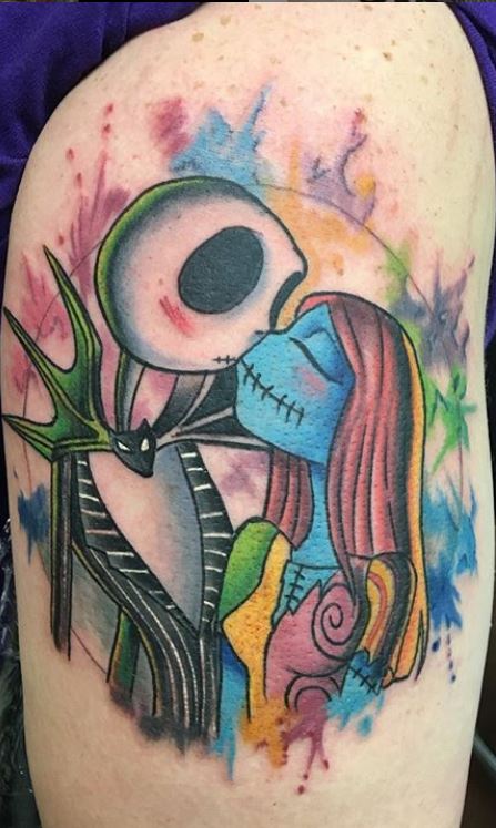 100 Unique Jack and Sally Tattoos The Nightmare Before Christmas  Tattoo  Me Now