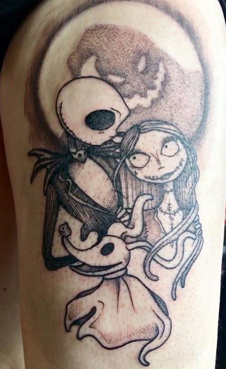 AltaEscuelaTattoo on Twitter Nightmare before Christmas tattoo in Alta  Escuela jackskellington sally Málagatattoo tatuaje FelizJueves New  school httpstconVHiP5oOFb  Twitter