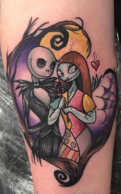 Jack and Sally couple tattoos  Alley Cat Tattoo Studio  Facebook