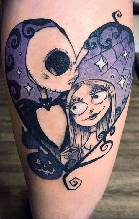 jack and sally nightmare before christmas tattoos  EntertainmentMesh