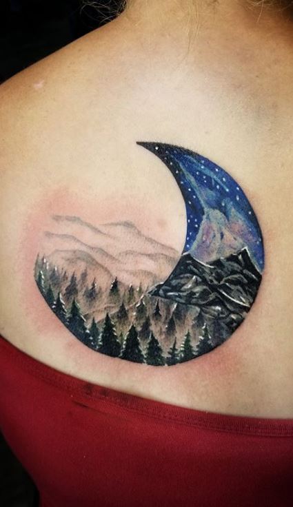 100 Unique Moon Tattoos Ideas and Meanings - Tattoo Me Now