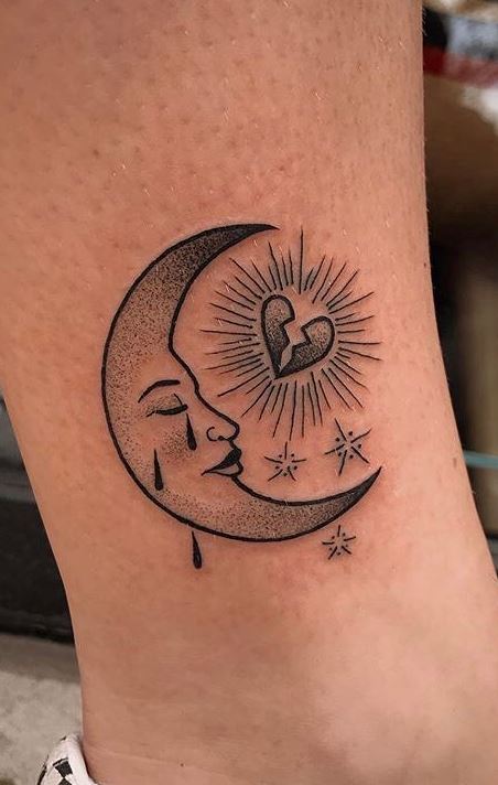 100 Unique Moon Tattoos Ideas and Meanings - Tattoo Me Now