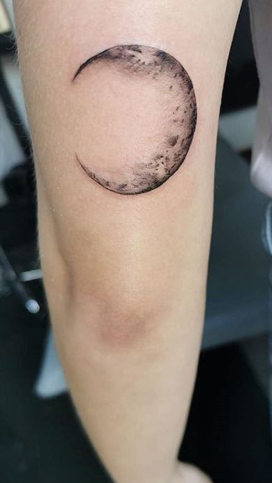 Crescent Moon Man Tattoo