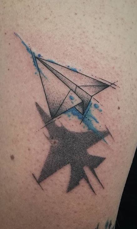 85 Amazing Paper Airplane Tattoos And Meanings That Will Blow You Away Tattoo Me Now