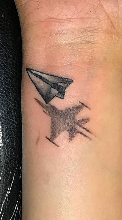 Paper Airplane Tattoos  Nearly Endless Possibilities and Meanings