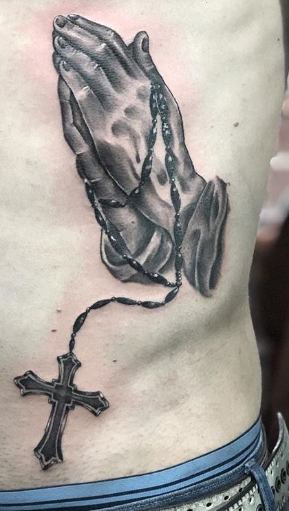 37 Cool Praying Hands Tattoo Designs With Meanings  Body Art Guru