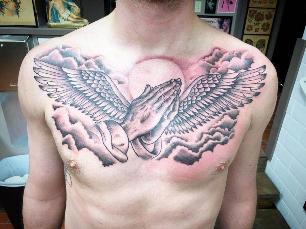 Details 70 prayer hands chest tattoo best  thtantai2