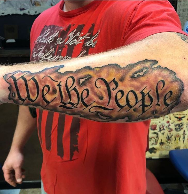 60 We The People Tattoo Designs For Men  Constitution Ink Ideas