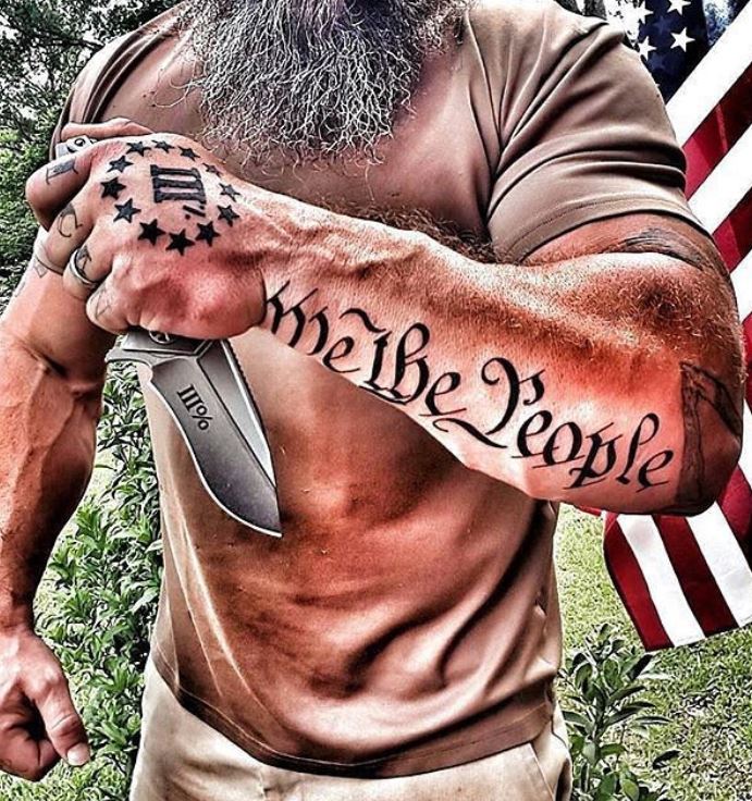 75 Patriotic “We the People” Tattoos and Ideas - Tattoo Me Now