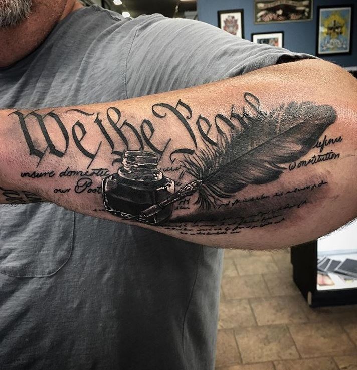 75 Patriotic We the People Tattoos and Ideas  Tattoo Me Now