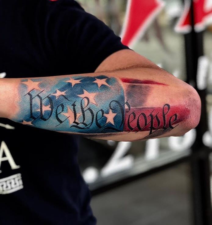 75 Patriotic “We the People” Tattoos and Ideas - Tattoo Me Now
