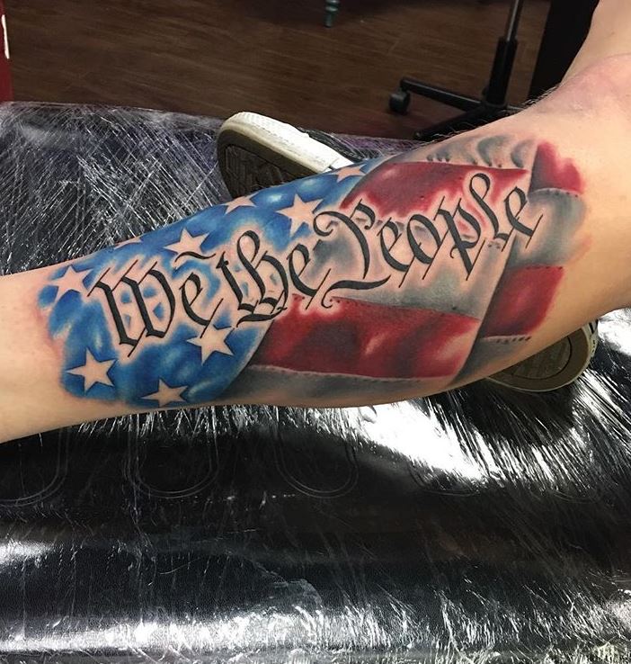 Tattoo uploaded by kenziwoodtattoos  Liberty Bell We the People   Tattoodo