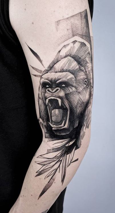 Gorilla Gorilla tattoo Gorilla  Gorillas art Gorilla Art HD phone  wallpaper  Pxfuel