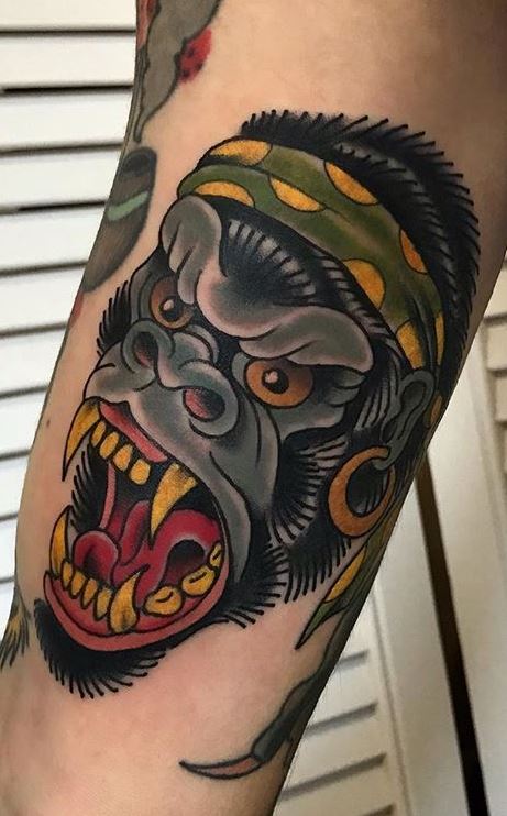 50 Amazing Gorilla Tattoos with Meaning  Body Art Guru