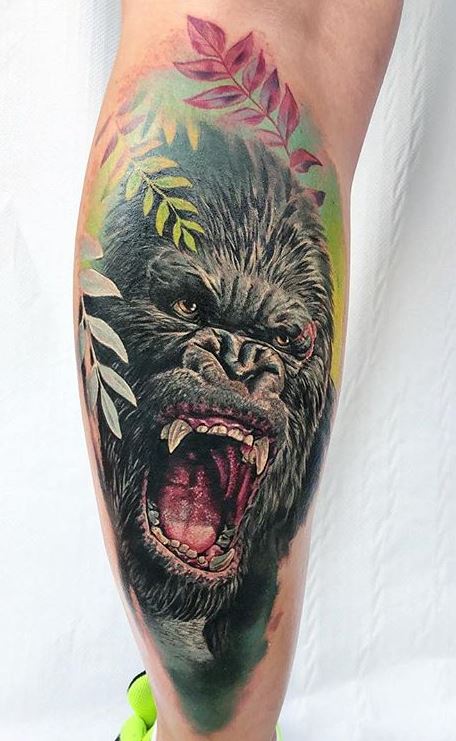 100 Unique Gorilla Tattoos Youll Need to See  Tattoo Me Now