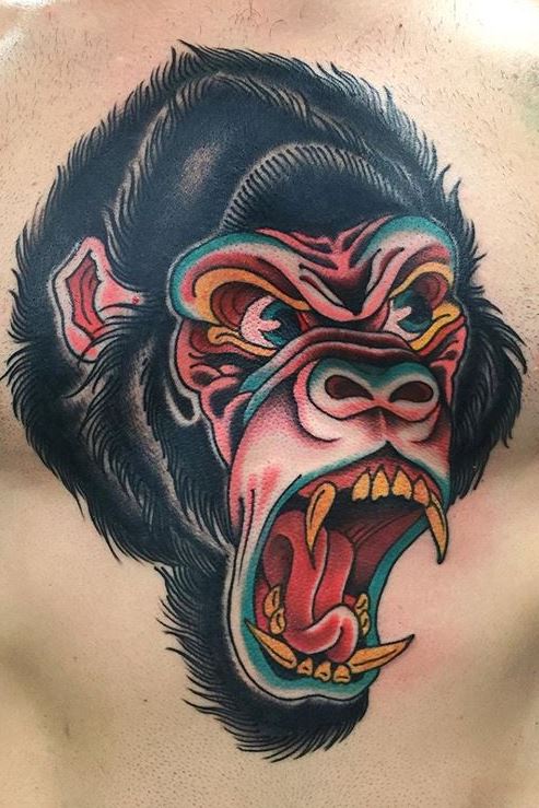 Gorilla tattoo 30 great tattoos with meaning 