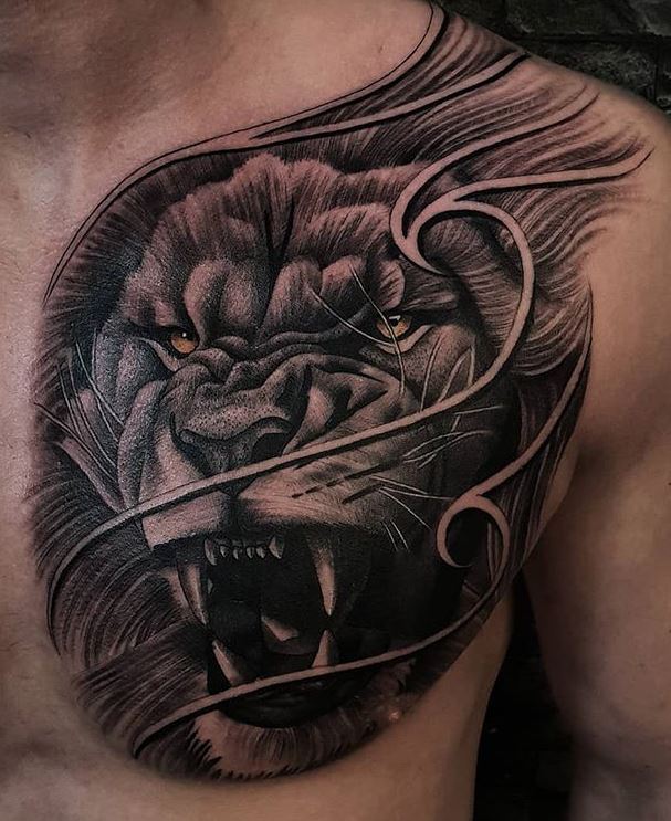 Gorilla chest piece tattooed by DJ tattoo tattoos blackandgreytatto   TikTok