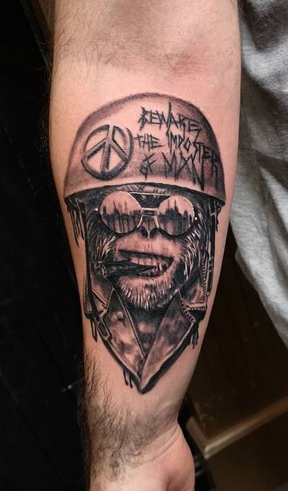 half gorilla by Abes RIP TattooNOW